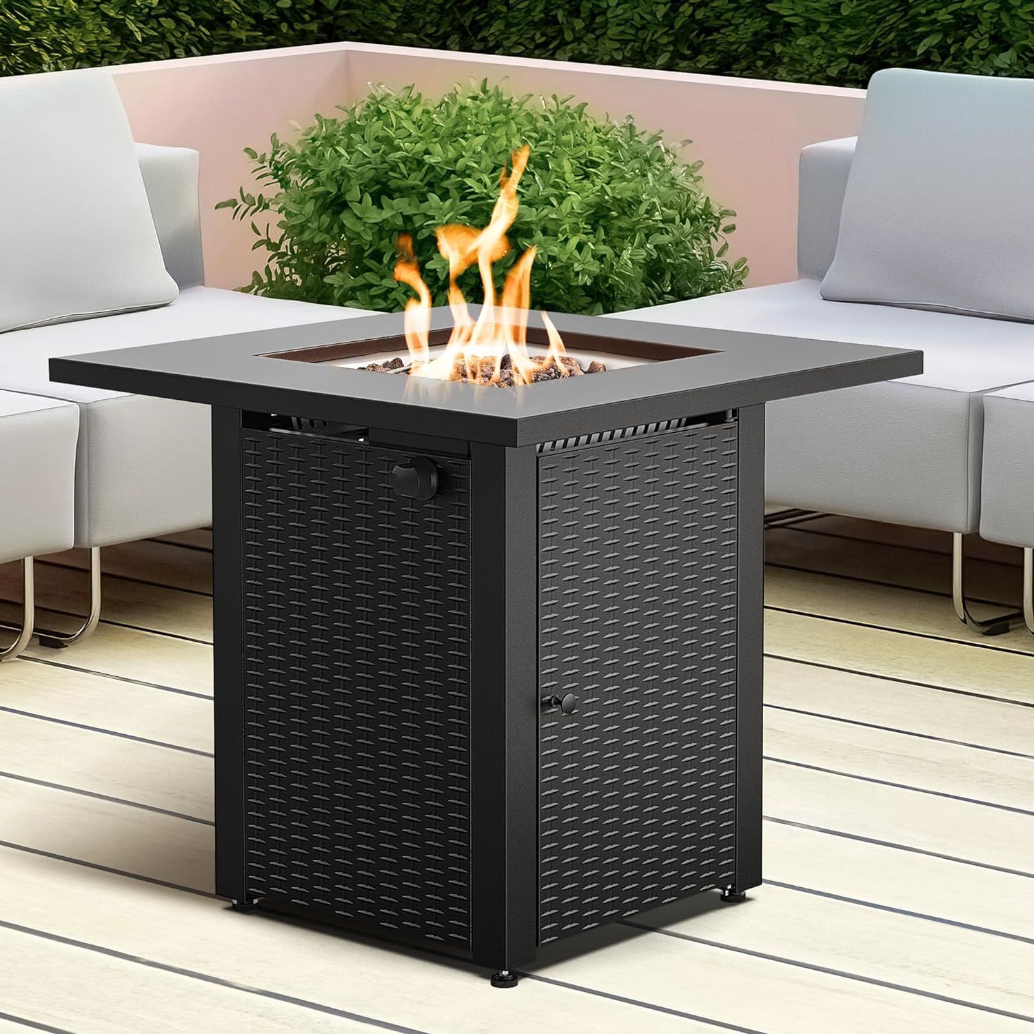 LEGACY HEATING Propane Fire Pit Table Doba